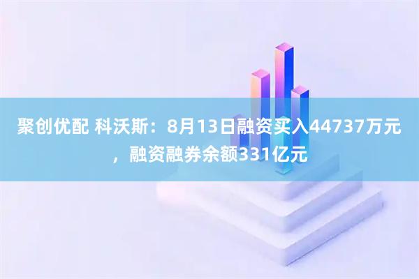 聚创优配 科沃斯：8月13日融资买入44737万元，融资融券余额331亿元