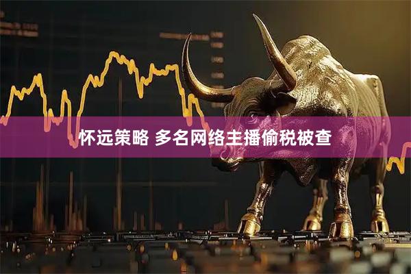 怀远策略 多名网络主播偷税被查